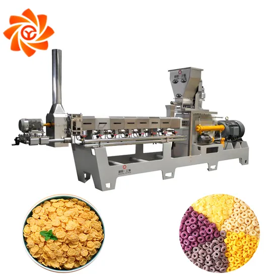 Corn Flakes Breakfast Cereals Puffed Corn Stick Curls Chips Core Filling Snack Panko Bread Crumb Nutrition Porridge Food Equipment Processing Production Line
