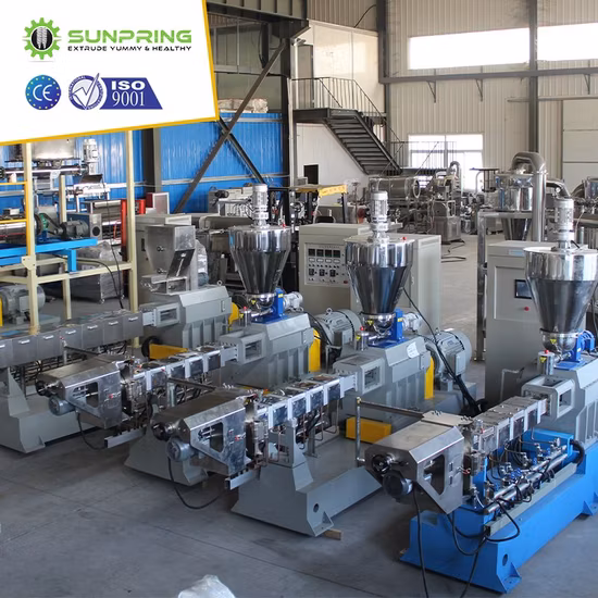 Twin Screw Cereal Rice Expanding Puffing Puffed Puff Corn Food Snack Making Processing Flavoring Machine Extruder Extrusion Equipment Machinery Production Line