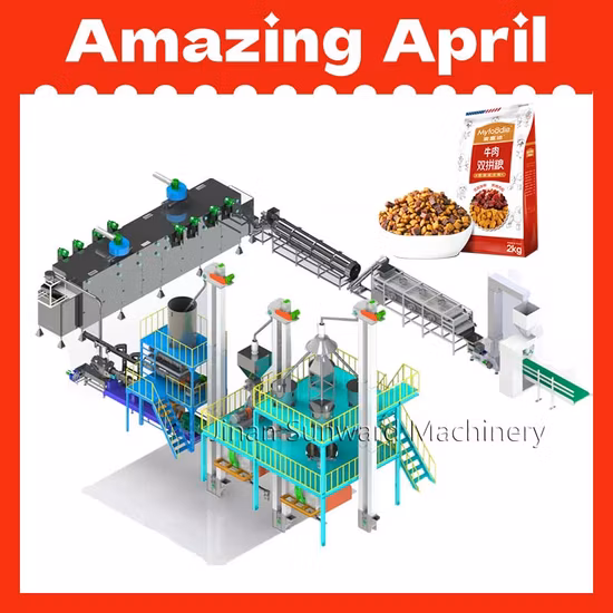 Linha de produção de máquinas para alimentação de peixes